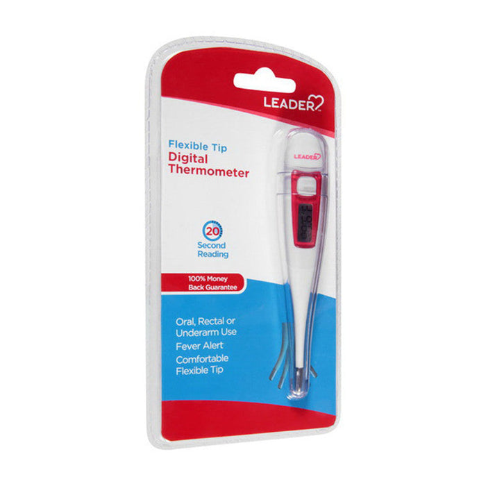 Leader Digital Thermometer, 60-Second Read, Accurate Oral & Underarm Use (9-Pack) by Pasteur Pharmacy