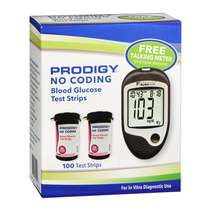 Prodigy Test Strips No Coading Blood Glucose With Meter by Pasteur Pharmacy