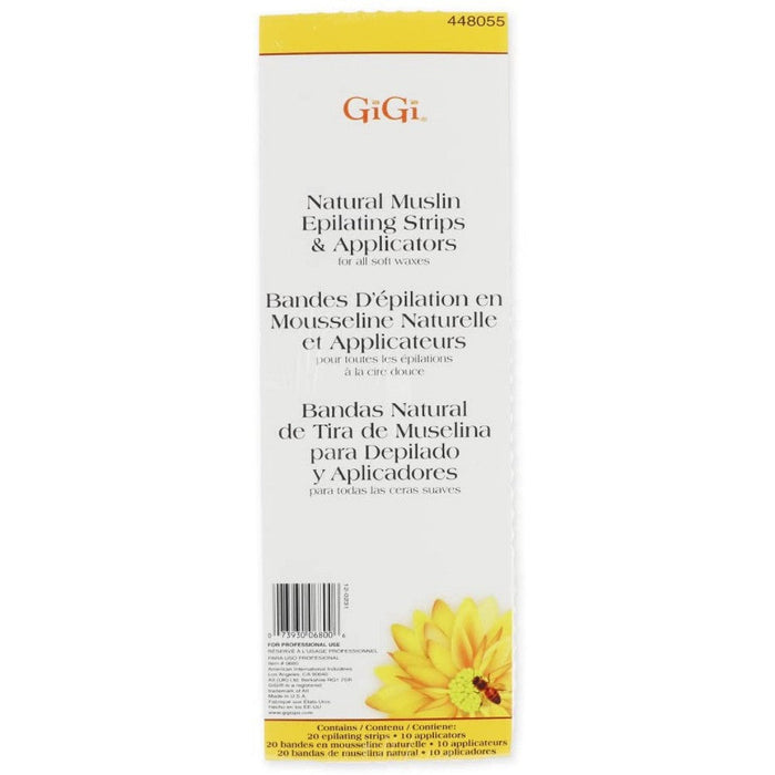GiGi Natural Muslin Epilating Strips & Applicators Combo#6 by Pasteur Pharmacy