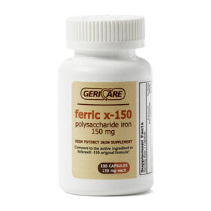 McKesson Geri Care Ferric X-150 Polysaccharide Iron Capsules by Pasteur Pharmacy