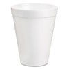 Dart Foam Drink Cups, 8 oz, White, 25/Pack