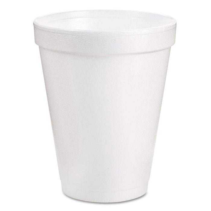 Dart Foam Drink Cups, 8 oz, White, 25/Pack