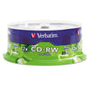 Verbatim CD-RW Rewritable Disc, 700 MB/80 min, 12x, Spindle, Silver, 25/Pack