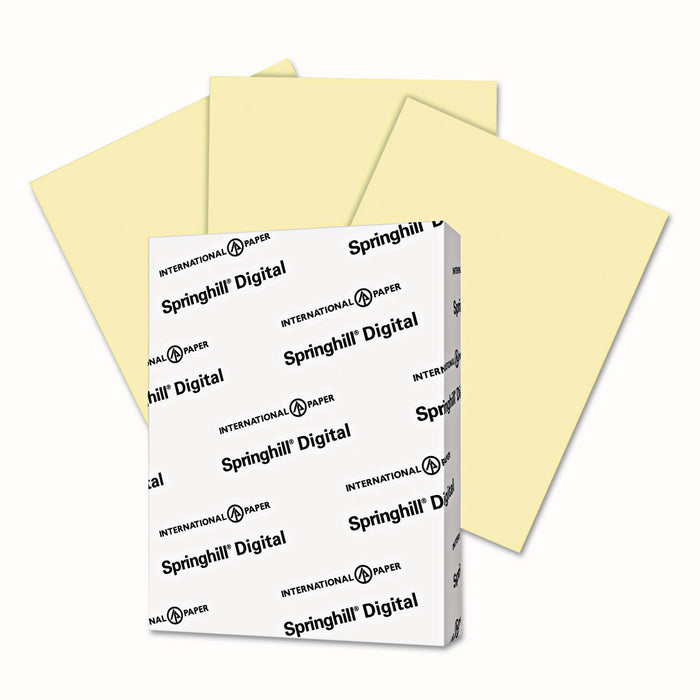 Springhill Digital Vellum Bristol Color Cover, 67 lb Bristol Weight, 8.5 x 11, Canary, 250/Pack