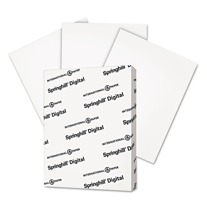Springhill Digital Vellum Bristol White Cover, 67 lb Bristol Weight, 8.5 x 11, Vellum White, 250/Pack