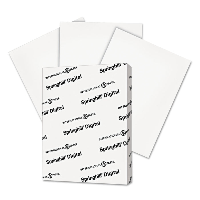 Springhill Digital Index White Card Stock, 92 Bright, 110 lb Index Weight, 8.5 x 11, White, 250/Pack