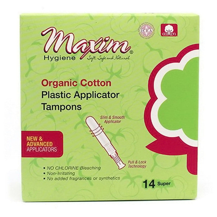 Maxim Organic Tampons Pa Supr 14 by Pasteur Pharmacy