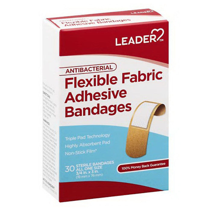 Leader® Antibacterial Flexible Fabric Bandages – All One Size by Pasteur Pharmacy