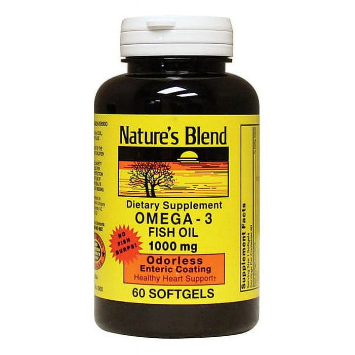 Nature's Blend Omega-3 Fish Oil - 1000 Mg - Softgels by Pasteur Pharmacy