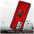 Red Military Kickstand Case with Belt Clip - Samsung Galaxy A53 5G by Zerodamage Sahara Case LLC