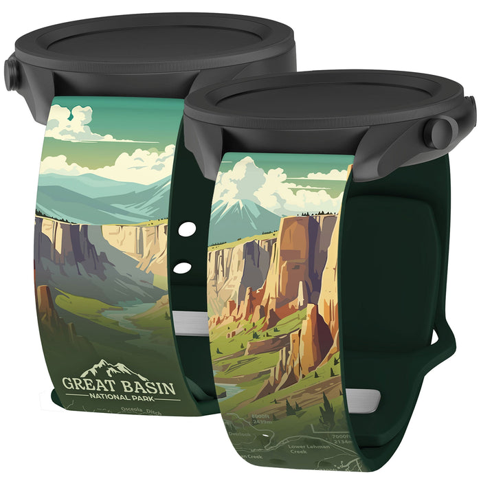 National Parks Great Basin HD Watchband for Samsung, Garmin, Fossil, and More by Affinity Bands