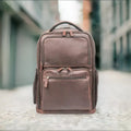 16" Cambridge Full-Grain Leather Laptop Backpack by MiamiLeathers.com