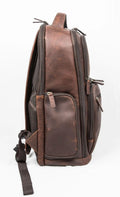 16" Cambridge Full-Grain Leather Laptop Backpack by MiamiLeathers.com