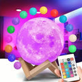 16 Colors Lunar Table Lamp with Remote Control, Creative Small Night Lamp by DailySale