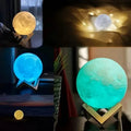 16 Colors Lunar Table Lamp with Remote Control, Creative Small Night Lamp by DailySale
