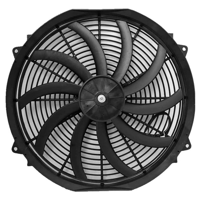 16" Electric Radiator Cooling Fan 12V 120W 10 Blades Car Thermostat Kit by DailySale