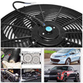 16" Electric Radiator Cooling Fan 12V 120W 10 Blades Car Thermostat Kit by DailySale