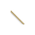 16 inch 10K Yellow Gold 1 mm Box Chain with Lobster Clasp by Fine Color Jewels