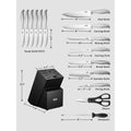 16-Piece Set: Deik Kitchen Knife Set with Wood Block by DailySale