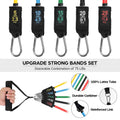 16-Pieces: Resistance Bands Set for Burning Fat & Muscle Strength by DailySale