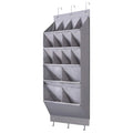 16 Pockets Over The Door Shoe Organizer 5 Tier with 6 Hooks by DailySale