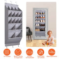 16 Pockets Over The Door Shoe Organizer 5 Tier with 6 Hooks by DailySale