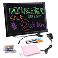16 x 12" LED Flashing Illuminated Erasable Neon Sign Remote Message Menu Writing by DailySale