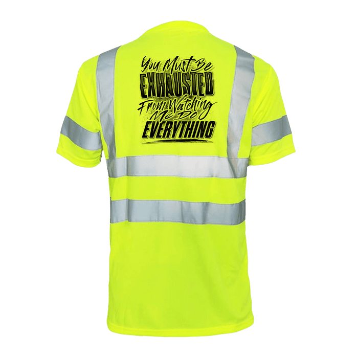 Exhausted - Reflective Safety T-Shirt by Armed American Supply