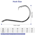160-Piece: Offset Fishing Hooks Kit by DailySale