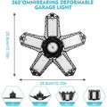 16000LM Garage Light with 6 LED Garage Ceiling Lights Panels by DailySale