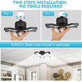 16000LM Garage Light with 6 LED Garage Ceiling Lights Panels by DailySale