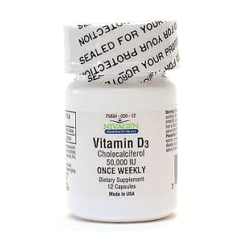 Nivagen® Vitamin D3 (50,000IU) – High Potency Cholecalciferol by Pasteur Pharmacy