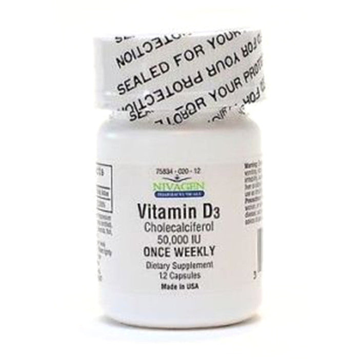 Nivagen® Vitamin D3 (50,000IU) – High Potency Cholecalciferol by Pasteur Pharmacy