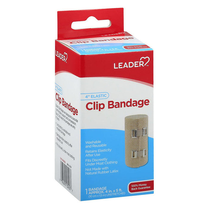 Leader Health Care Clip Bandage, Elastic, 4 Inch by Pasteur Pharmacy