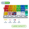 Ezy Dose 7-Day AM/PM Pill Organizer, Large Push Button – Weekly Medication Planner