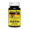Nature's Blend S Hi-Potency Biotin Tablets 1000 Mcg