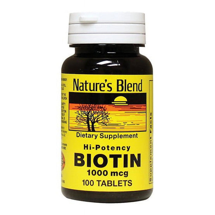 Nature's Blend S Hi-Potency Biotin Tablets 1000 Mcg by Pasteur Pharmacy
