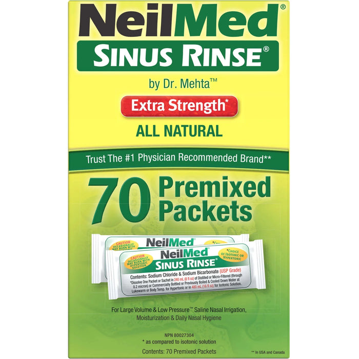 Neilmed Sinus Rinse Extra Strength Hypertonic 70 Packets by Pasteur Pharmacy