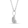 Lab Grown Diamond Heart Pave Pendant by Fine Color Jewels