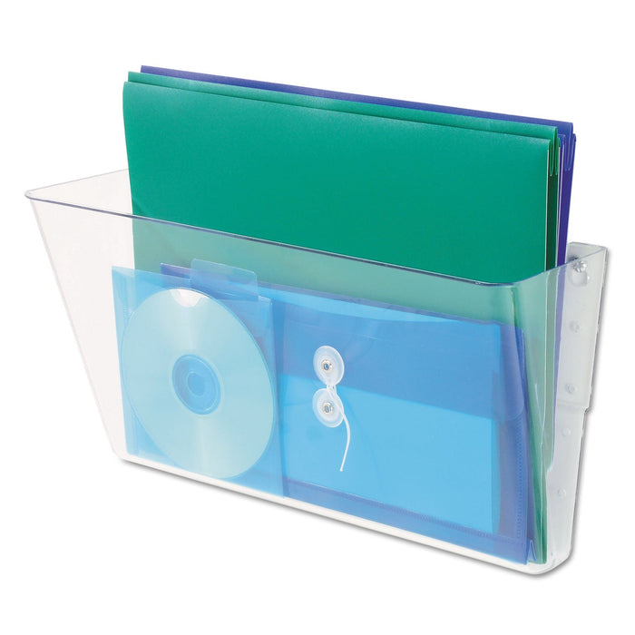 Universal Wall Files, Letter Size, 13" x 4" x 7", Clear