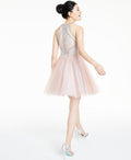 Glamour by Terani Juniors Beaded Tulle Dress, Size 6 by Vanessa Jane