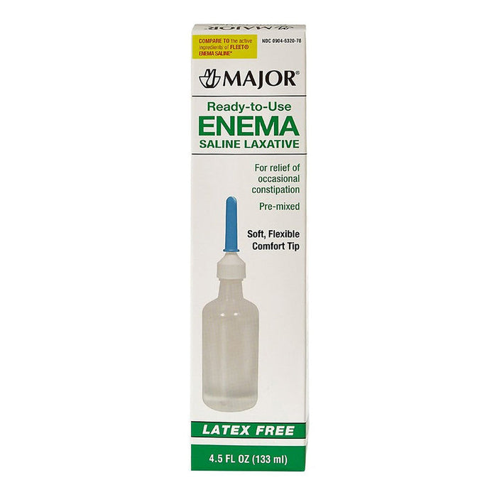 Major Enema Saline Laxative Ready-To-Use - 4.5 Oz by Pasteur Pharmacy