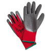 MCR Ninja Flex Latex-Coated-Palm Gloves, Nylon Shell, X-Large, Red/Gray