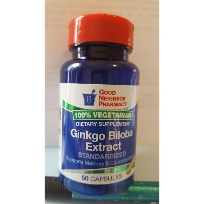 Good Neighbor Pharmacy GNP Ginkgo Biloba Extract, 50 Capsules by Pasteur Pharmacy