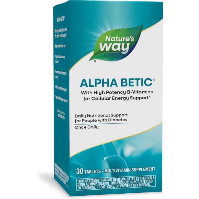 Alpha Betic For Diabetic Health Once A Day Multi Caplets 30Ct by Pasteur Pharmacy