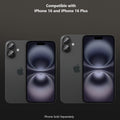 iPhone 16/16 Plus Camera Lens Protector - Flexible Glass, 2-Pack | ZeroDamage by Zerodamage Sahara Case LLC