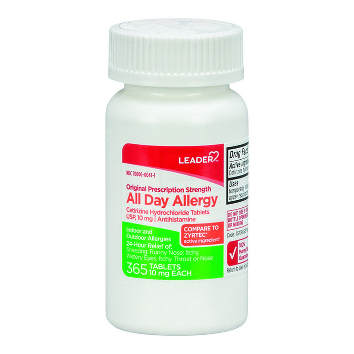 Leader Health Care All Day Allergy, 10 Mg Original Prescription Strength, Tablets by Pasteur Pharmacy