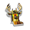 Buck Mullet Hard Hat Decal