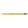 Ticonderoga My First Woodcase Pencil with Eraser, HB (#2), Black Lead, Yellow Barrel, Dozen
