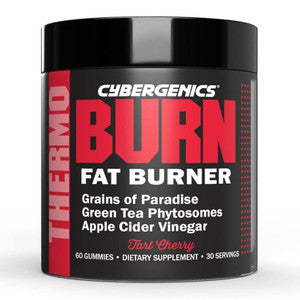 Cybergenics Burn Fat Burner Gummies, Tart Cherry - 60 Count Chewable Supplement by Pasteur Pharmacy